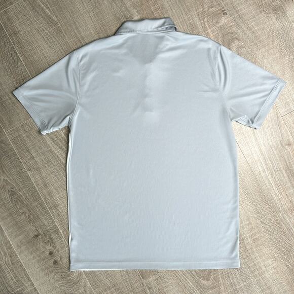 NIKE DRI-FIT Gray White Colorblock Golf Polo Short Sleeve Shirt Men’s - Picture 7 of 7